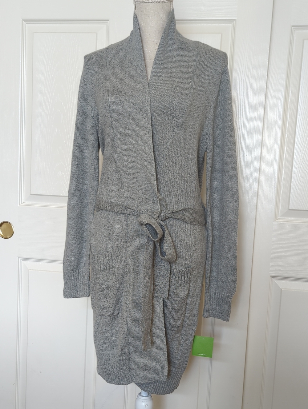 Kate Spade In Your Dreams Heather Gray Belted Robe NWT Medium Soft Cozy Sleepwea